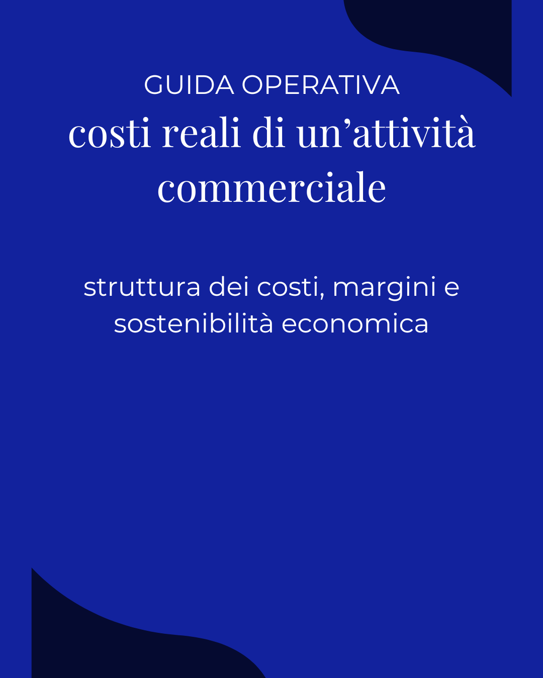 costi reali di un'attività commerciale